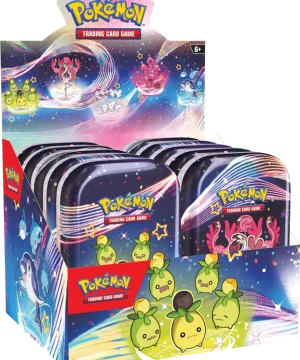 POKEMON SCARLET & VIOLET – Paldean Fates Mini Tins Display
