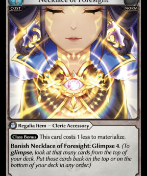 Necklace of Foresight U Alchemical Revolution Starter Decks 021