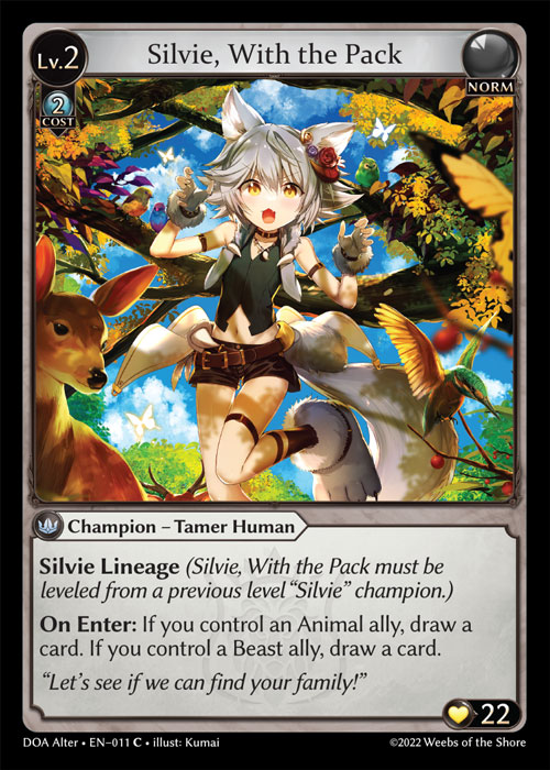 Silvie With the Pack