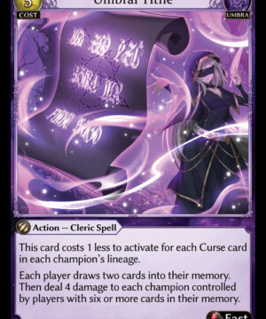 Umbral Tithe R Alchemical Revolution Starter Decks 107 Umbral Tithe R Alchemical Revolution Starter Decks 107