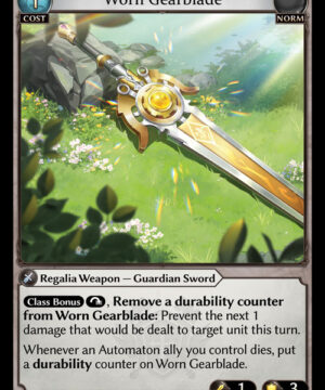 Worn Gearblade R Alchemical Revolution Starter Decks 030