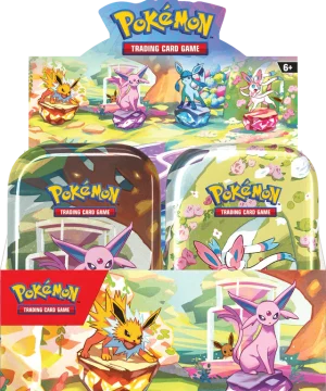 SCARLET & VIOLET – Prismatic Evolutions – Mini Tin Display